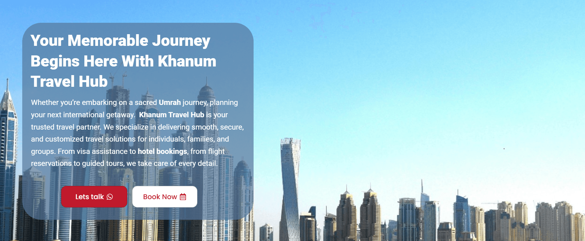 Khanum Travel Hub - undefined project built by WebVision Technologies