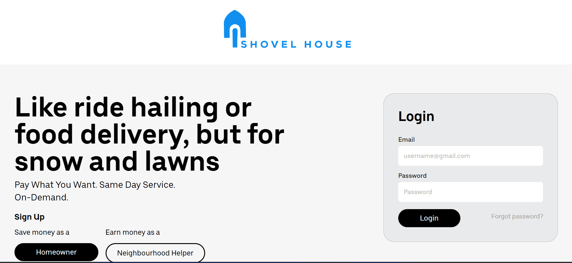 ShovelHouse - undefined project built by WebVision Technologies